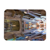 Sagrada Familia. Binnenshuis. Uitzicht 25. Magneet (Horizontaal)
