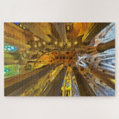 Sagrada Familia. Binnenshuis. Uitzicht 26. Legpuzzel (Horizontaal)