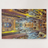 Sagrada Familia. Binnenshuis. Uitzicht 29. Legpuzzel (Horizontaal)
