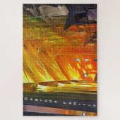 Sagrada Familia. Binnenshuis. Uitzicht 2. Legpuzzel (Verticaal)