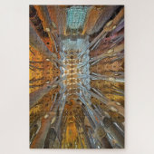 Sagrada Familia. Binnenshuis. Uitzicht 31. Legpuzzel (Verticaal)
