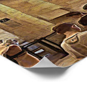 Sagrada Familia. Binnenshuis. Uitzicht 32. Poster (Hoek)