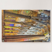 Sagrada Familia. Binnenshuis. Uitzicht 9. Legpuzzel (Horizontaal)