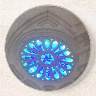 Sagrada Familia Blue Glas in lood Zandsteen Onderzetter