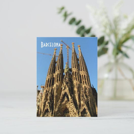 Sagrada Familia Briefkaart (Staand voorkant)