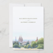 Sagrada Familia Charm Barcelona Save-the-Date Kaart (Achterkant)