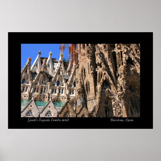 Sagrada Familia — detail Poster (Voorkant)