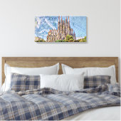 Sagrada Familia door Mirsat Karabel Canvas Afdruk (Insitu (Slaapkamer))