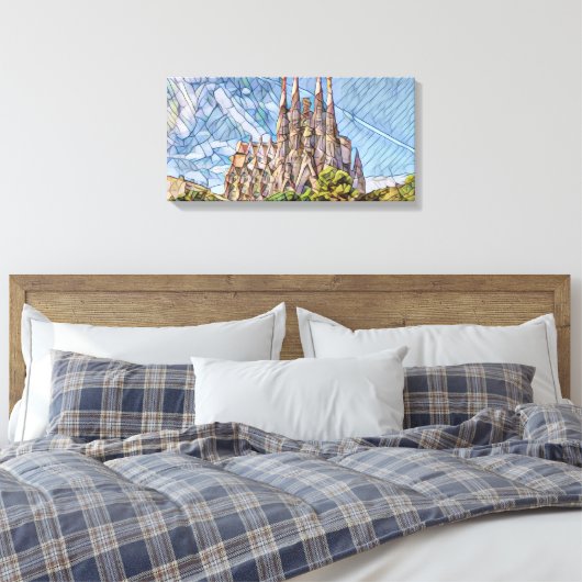 Sagrada Familia door Mirsat Karabel Canvas Afdruk (Insitu (Slaapkamer))