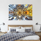 Sagrada Familia Gaudí Architectuur Canvas Afdruk (Insitu (Slaapkamer))