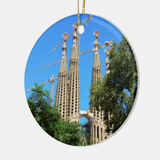 Sagrada Familia in Barcelona, Spanje Keramisch Ornament (Links)