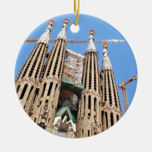 Sagrada Familia in Barcelona, Spanje Keramisch Ornament (Voorkant)