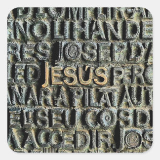 Sagrada Familia Jezusdeur Vierkante Sticker