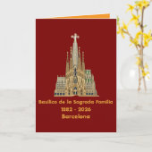 Sagrada Familia Kaart (Gele Bloem)