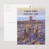 Sagrada Familia Katholieke Kerk, Barcelona, Spanje Briefkaart (Voorkant / Achterkant)