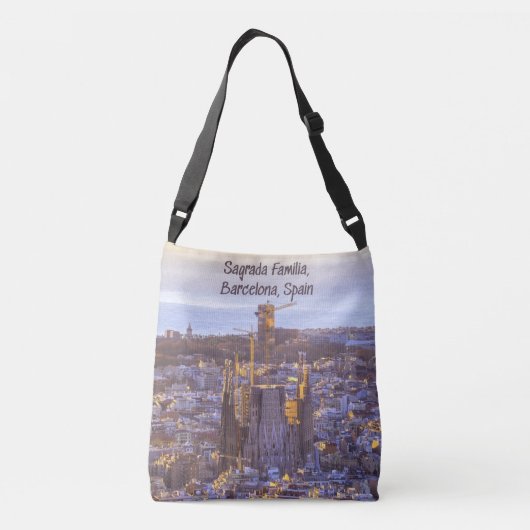 Sagrada Familia Katholieke Kerk, Barcelona, Spanje Crossbody Tas (Achterkant)