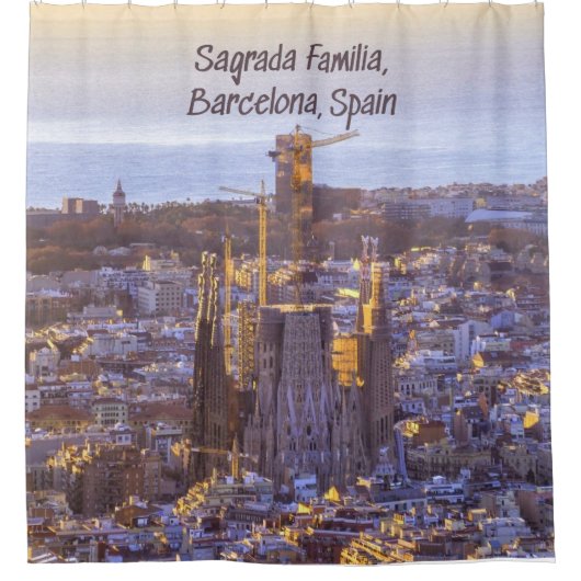 Sagrada Familia Katholieke Kerk, Barcelona, Spanje Douchegordijn (Voorkant)