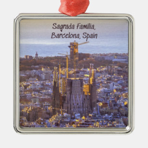 Sagrada Familia Katholieke Kerk, Barcelona, Spanje Metalen Ornament