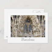 Sagrada Familia. Nativiteitsfaçade. Briefkaart (Voorkant / Achterkant)