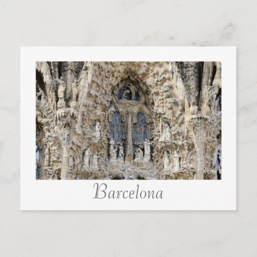 Sagrada Familia. Nativiteitsfaçade. Briefkaart (Voorkant)