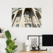 Sagrada Familia. Passion Facade Poster (Thuiskantoor)