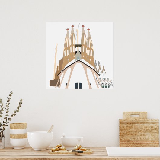 Sagrada Familia Poster (Keuken)