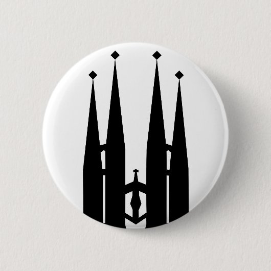 Sagrada Familia Ronde Button 5,7 Cm (Voorkant)