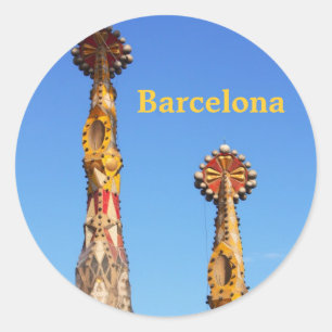 Sagrada Familia Ronde Sticker