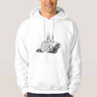 Sagrada Familia schetsillustratie Hoodie