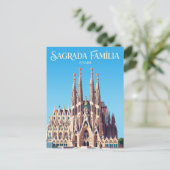 Sagrada Família Spanje Briefkaart (Staand voorkant)