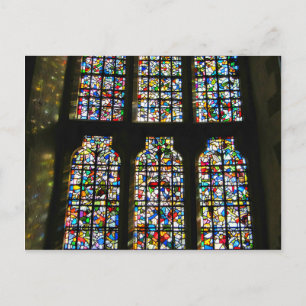 Sagrada Familia Stained Glass Barcelona Photograph Briefkaart