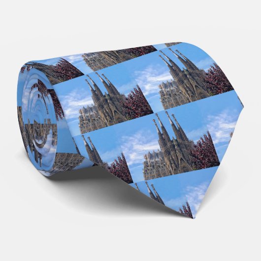 Sagrada familia stropdas (Opgerold)