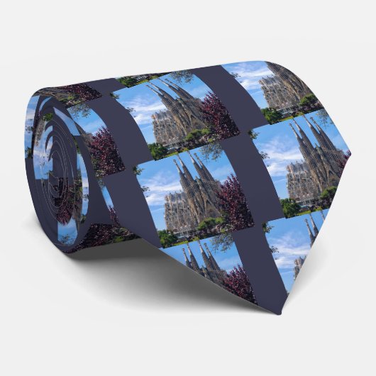 Sagrada Família Stropdas (Opgerold)