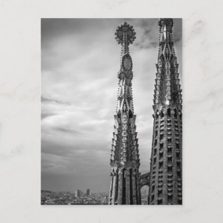 Sagrada Familia torens in Barcelona Briefkaart