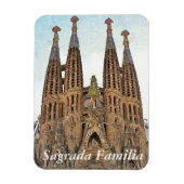 Sagrada Familia. Uitzicht 3. Magneet (Verticaal)
