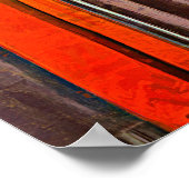 Sagrada Familia. Uitzicht binnen bij zonsondergang Poster (Hoek)