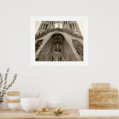 Sagrada Familia van Gaudi Poster (Keuken)