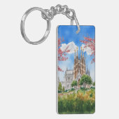 Sagrada Familia Waterverf Keychai Sleutelhanger (Voorkant Links)