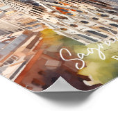 Sagrade Familia Barcelona Beroemde Reisplaats Poster (Hoek)