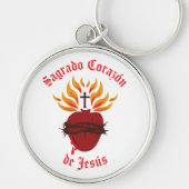 Sagrado Corazón de Jesús/Heilig Hart van Jezus Sleutelhanger (Voorkant)