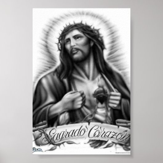 Sagrado Corazón Original Artwork Poster (Voorkant)