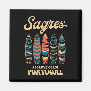 Sagres Algarve Kust Portugal Surfplank Surfen Souv Magneet