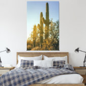 Saguaro Cacti Canvas Afdruk (Insitu (Slaapkamer))