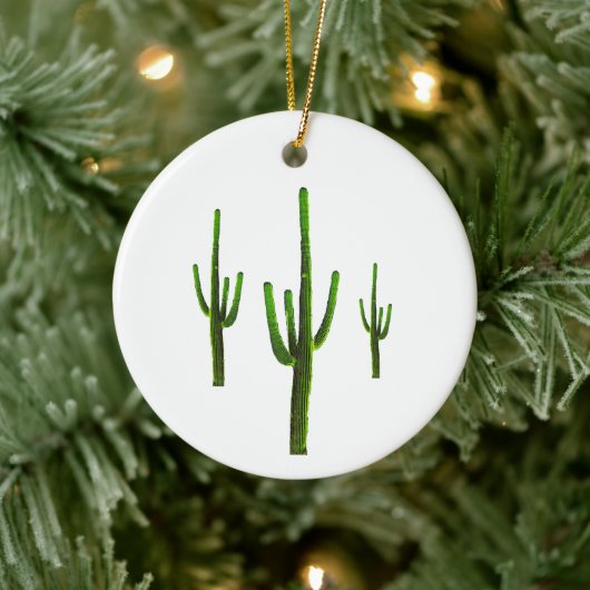 Saguaro Cacti Desert Southwest Keramisch Ornament (Boom)