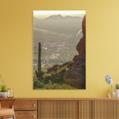 Saguaro Cactus Apache Junction Pheonix AZ 24 x 36 Canvas Afdruk (Insitu (Woonkamer))