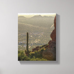 Saguaro Cactus Apache Junction & Pheonix AZ 8 x 10 Canvas Afdruk