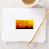 Saguaro Cactus Arizona Sunset Red Sinaasappel & Ye Etiket (Insitu)