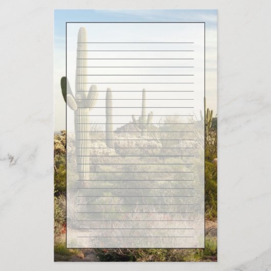 Saguaro Cactus, Arizona, Verenigde Staten Briefpapier (Voorkant)