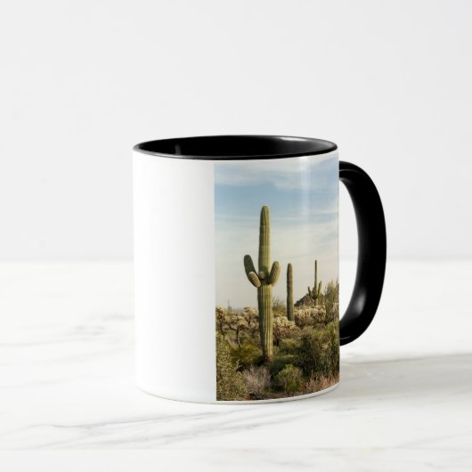 Saguaro Cactus, Arizona, Verenigde Staten Mok (Voorkant rechts)