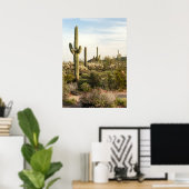 Saguaro Cactus, Arizona, Verenigde Staten Poster (Thuiskantoor)